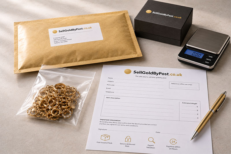 Free post sell your gold bag contents
